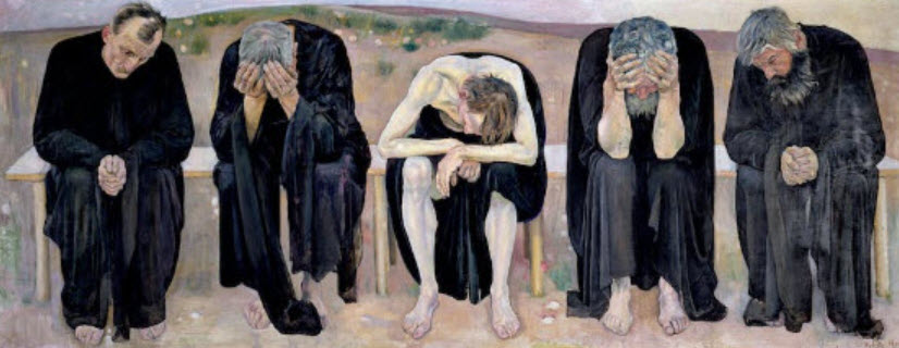 Ferdinand Hodler, The Disappointed Souls, 1892. 