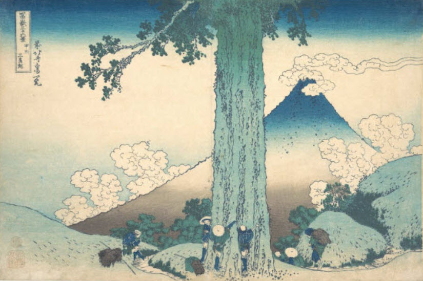 Hokusai, No. 33 view of Mount Fuji, 1830–1832. 