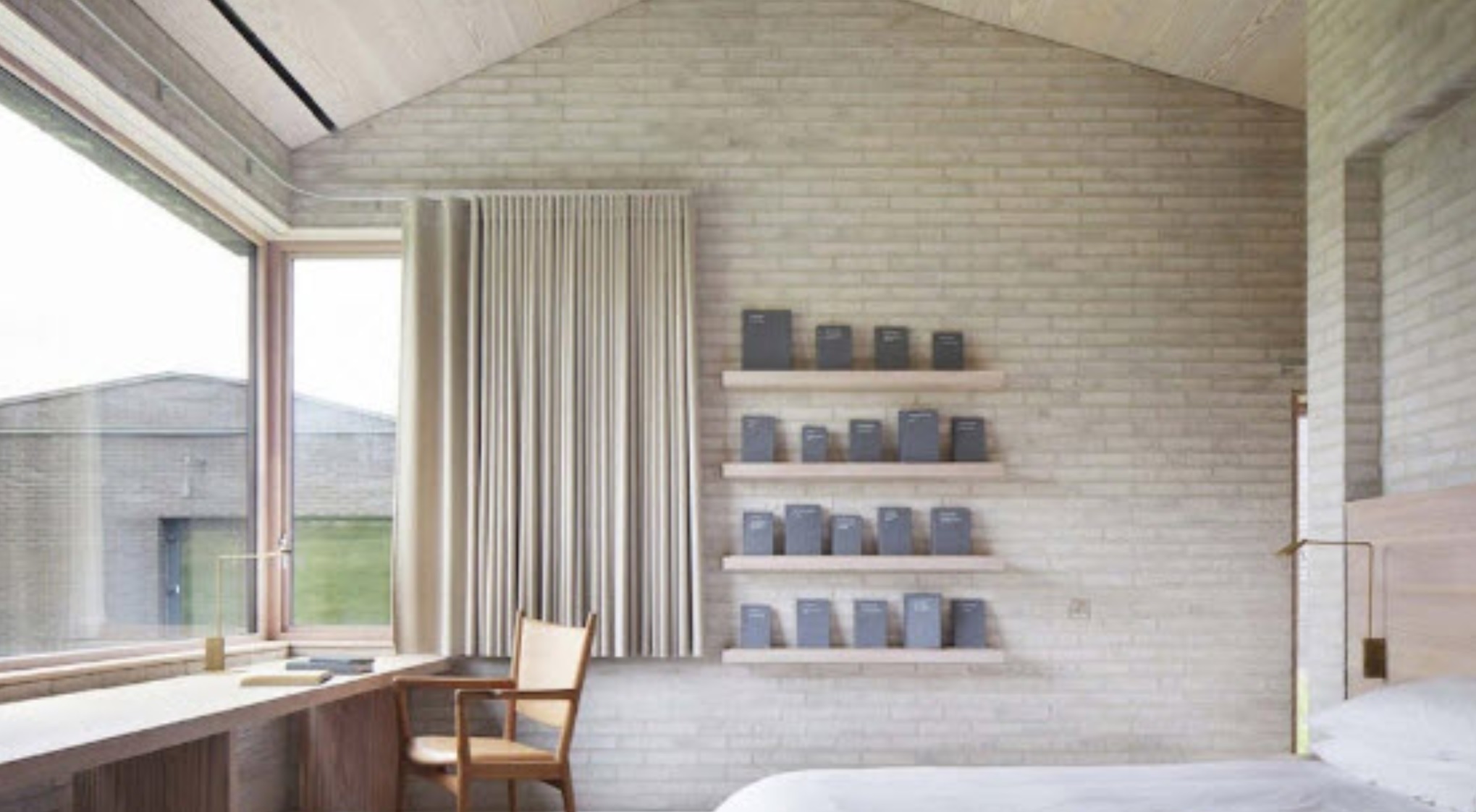 Room for a Convalescent: The Life House, Wales, John Pawson, 2016. 